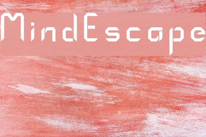 MindEscape Font examples