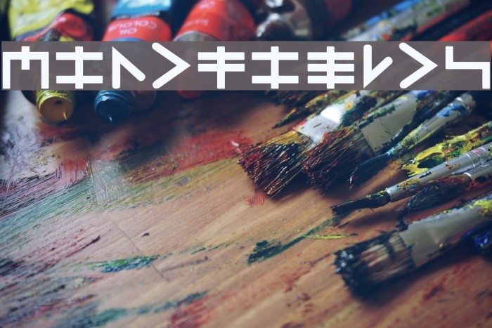 MindFields Font examples