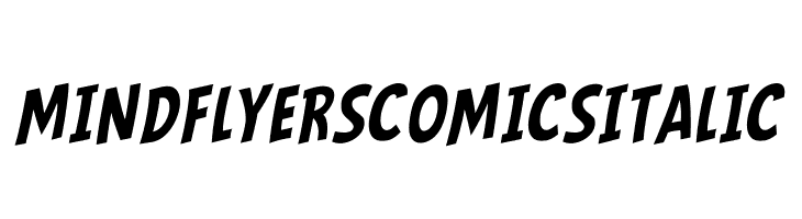 Mindflyers Comics Italic  Frei Schriftart Herunterladen