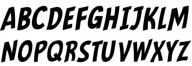 Mindflyers Comics Italic Schriftart Groß
