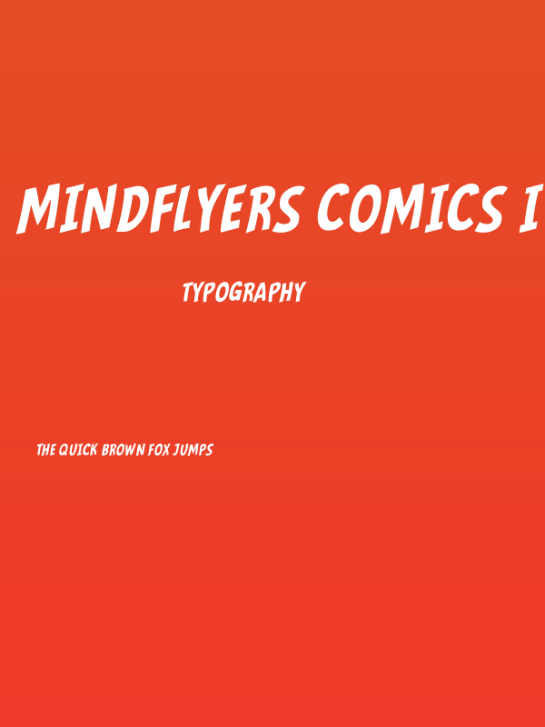Mindflyers Comics Italic Poster