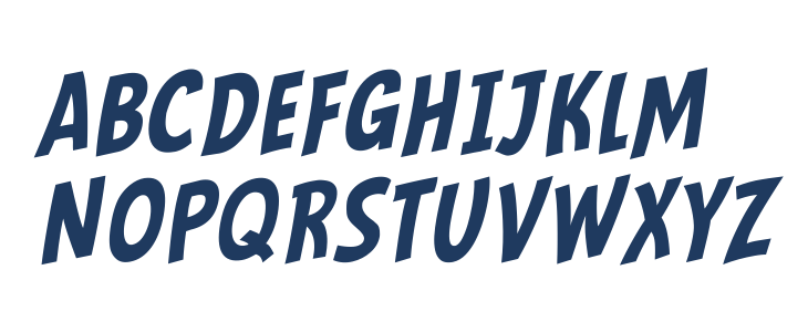Mindflyers Comics Italic Lowercase