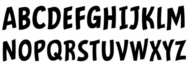 Mindflyers Comics Schriftart Groß