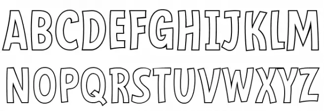 Mindflyers Outline フォント 小文字