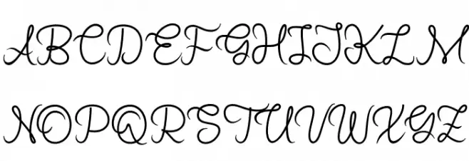 Mindglow फ़ॉन्ट अपरकेस