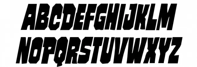 Mindless Brute Condensed Italic Polices MAJUSCULES