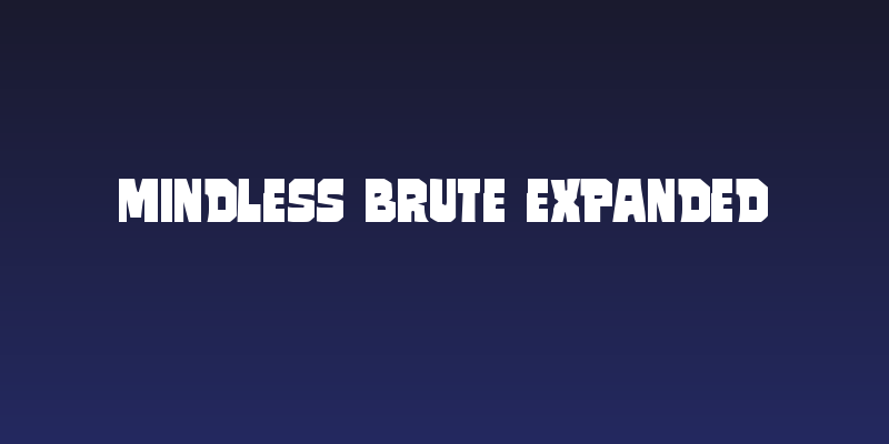 Mindless Brute Expanded Social Header
