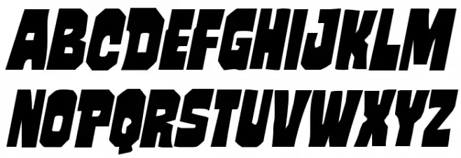 Mindless Brute Italic フォント 大文字