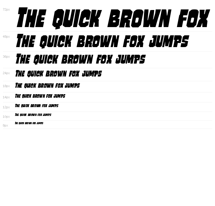 Mindless Brute Italic Waterfall