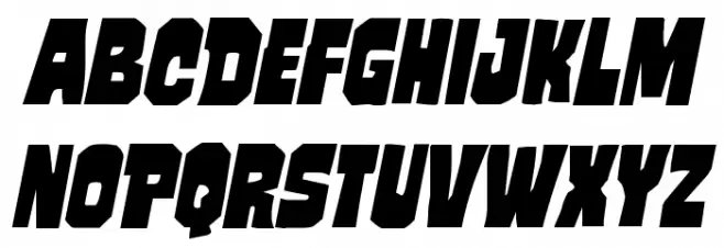 Mindless Brute Italic Font LOWERCASE