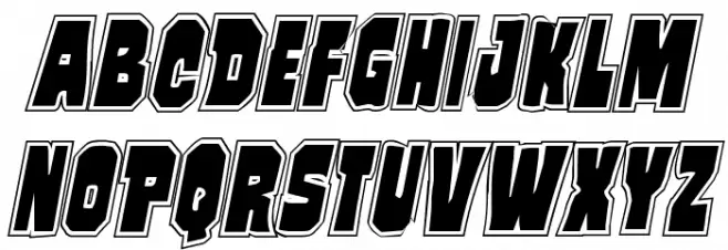 Mindless Brute Poster Italic Fonte MAIÚSCULAS