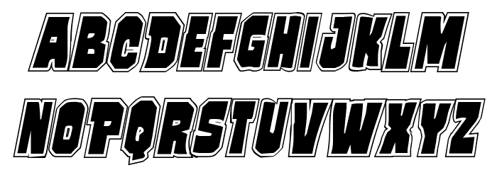 Mindless Brute Poster Italic Font LOWERCASE