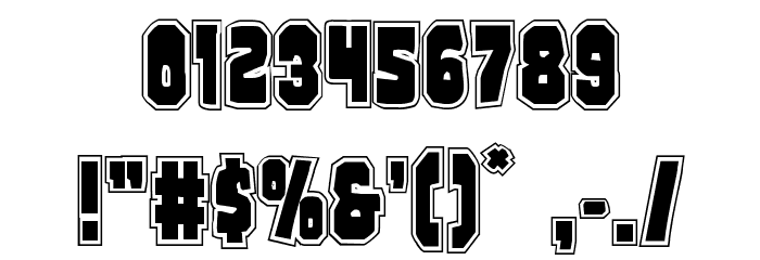 Mindless Brute Poster Font OTHER CHARS