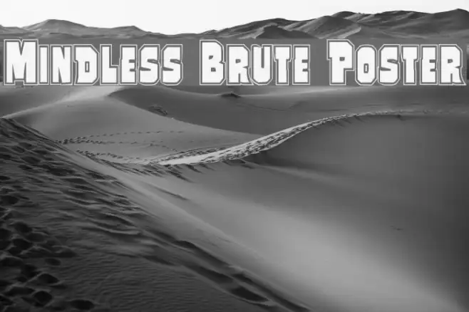 Mindless Brute Poster Example 3