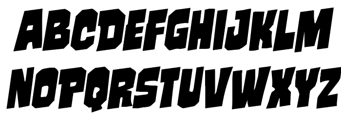 Mindless Brute Rotalic Font LOWERCASE