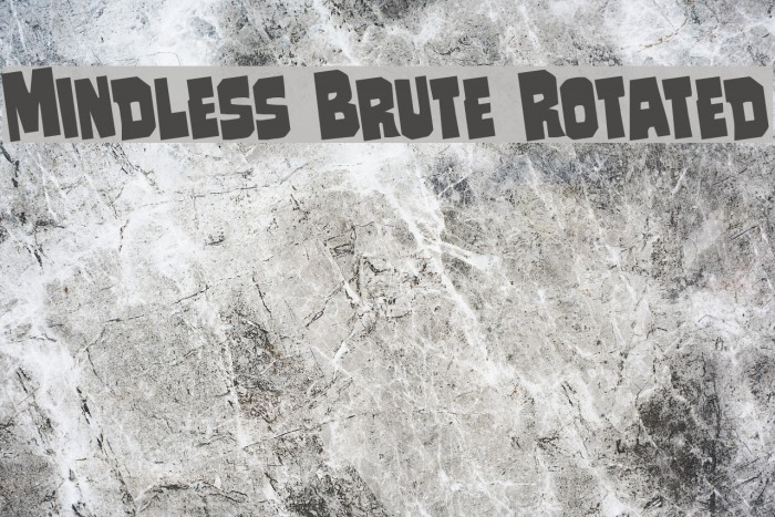 Mindless Brute Rotated Example 1