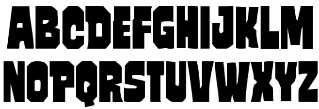 Mindless Brute Шрифта ВЕРХНИЙ