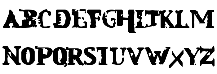 Mindless Self Indulgence Font LOWERCASE