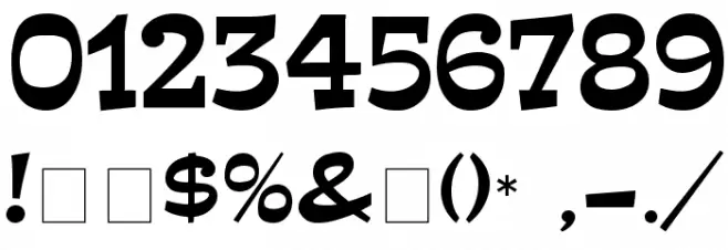 Mindless Font OTHER CHARS