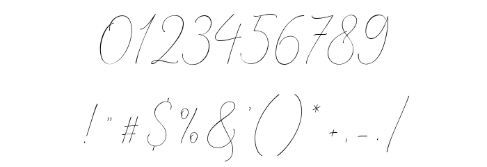 MindlineScriptDemo Font OTHER CHARS