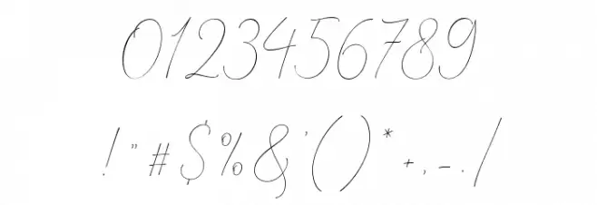 MindlineScriptDemo Font OTHER CHARS