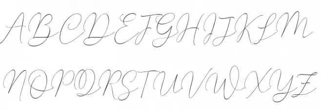 MindlineScriptDemo 字体 大写