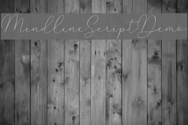 MindlineScriptDemo Font examples