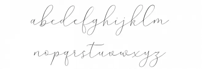 MindlineScriptDemo 字体 小写