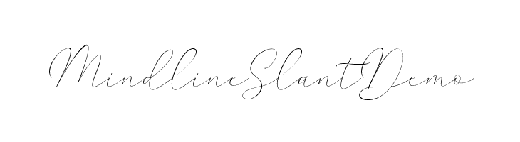 MindlineSlantDemo Font