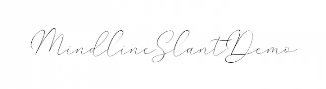 MindlineSlantDemo  Free Fonts Download