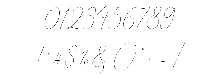 MindlineSlantDemo Font OTHER CHARS