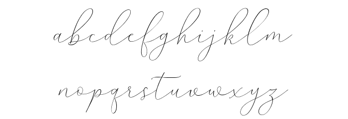 MindlineSlantDemo Font LOWERCASE