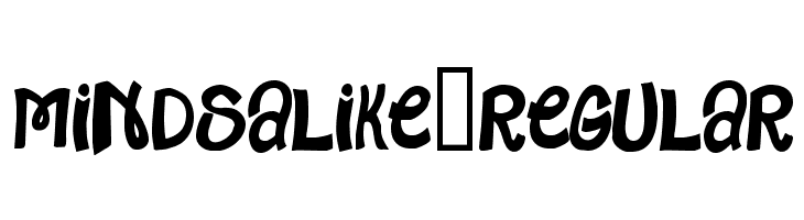 MindsAlike-Regular  Free Fonts Download