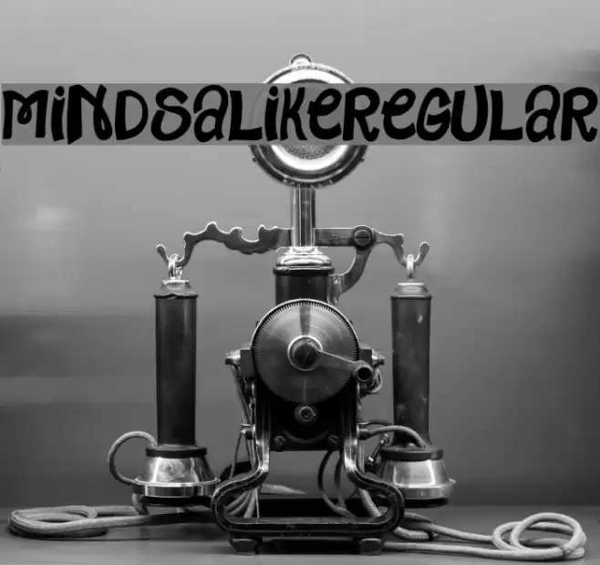 MindsAlike-Regular Font examples