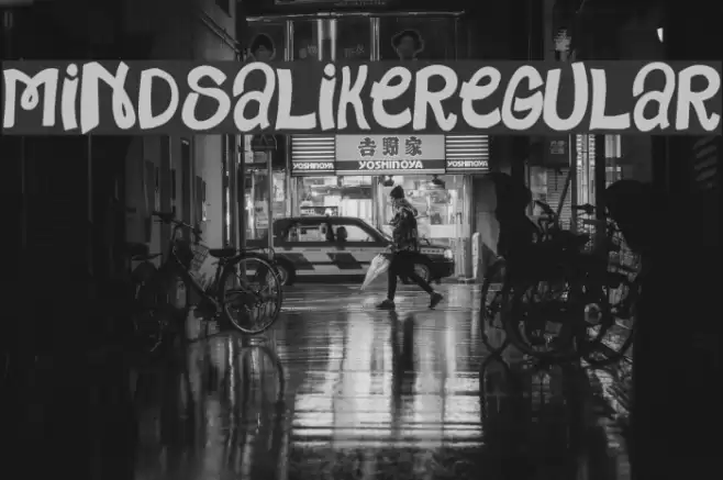 MindsAlike-Regular Font examples