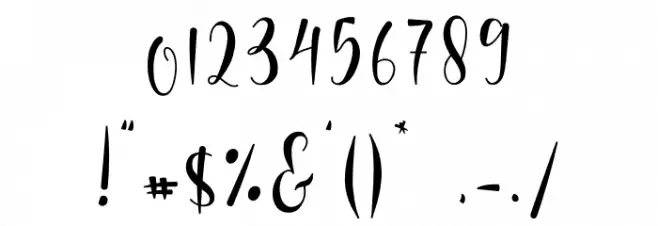 Mindyneelo Font OTHER CHARS