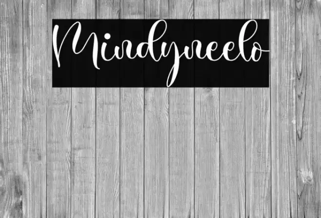 Mindyneelo Font examples