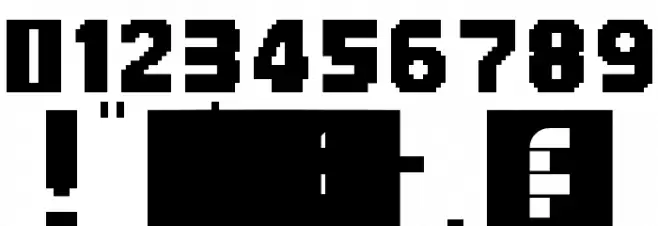 MineCrafter 2.0 Regular Font OTHER CHARS