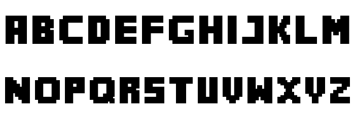 MineCrafter 2.0 Regular Font LOWERCASE