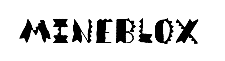 Mineblox Font, Jonathan S. Harris