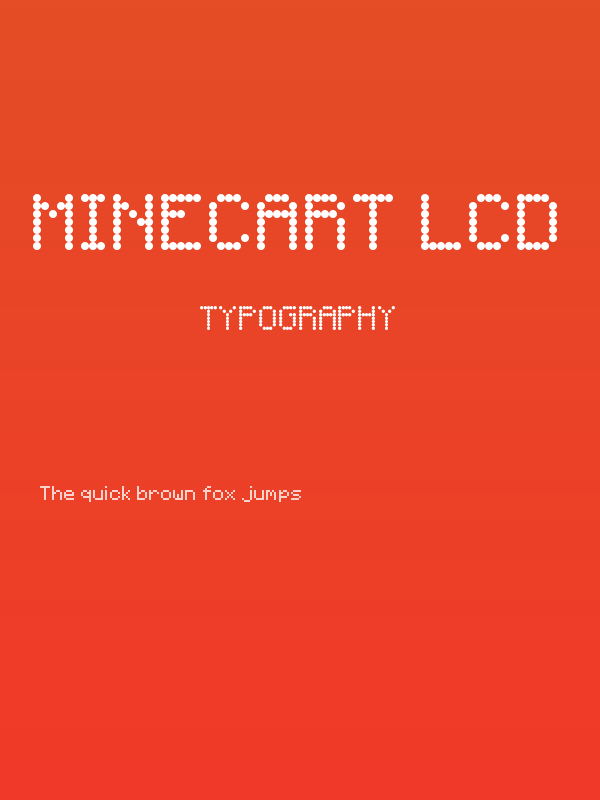 Minecart LCD Poster