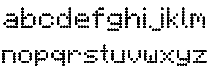Minecart LCD Font LOWERCASE