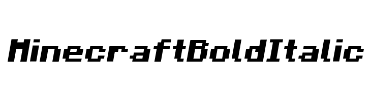 Minecraft Bold Italic Font - FFonts.net