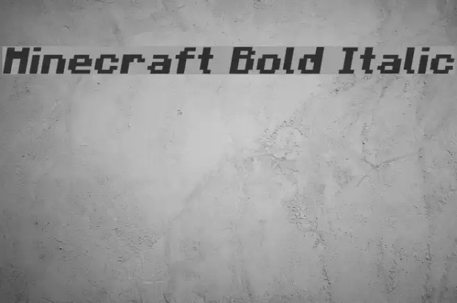 Minecraft Bold Italic Example 3