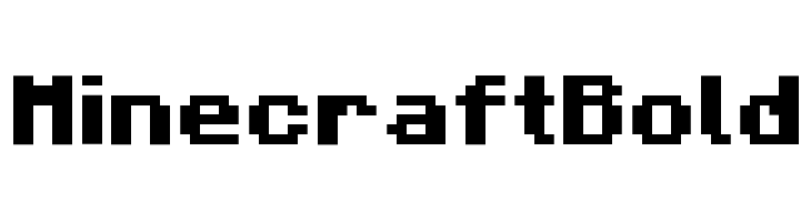 Minecraft Bold Font FFonts