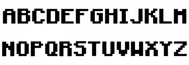 Minecraft Bold Fonte MAIÚSCULAS