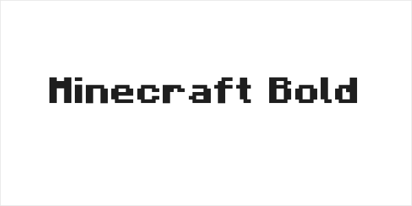 Minecraft Bold Logo