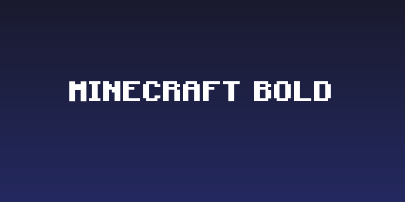 Minecraft Bold Social Header