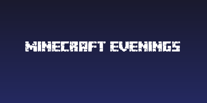 Minecraft Evenings Social Header