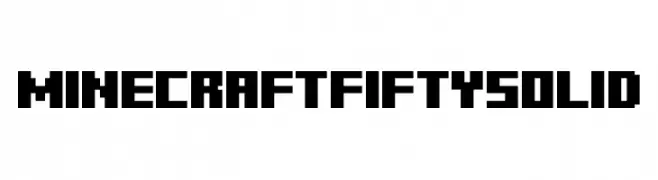 Minecraft Fifty Solid  baixar fontes gratis